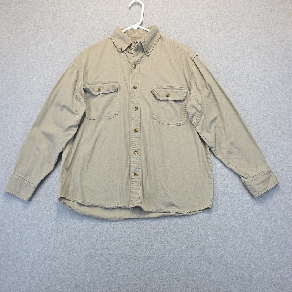 C.E. Schmidt Workwear Men’s Button Up Shirt Large | Cotton Utility Work Shirt
